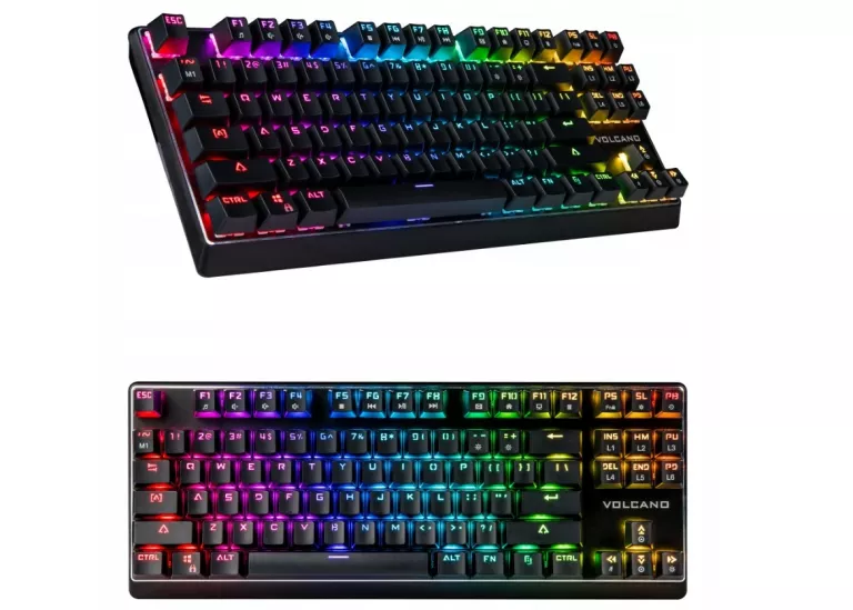 KLAWIATURA MECHANICZNA PODŚWIETLANA RGB - MODECOM LANPARTY RGB PUDDING BLU