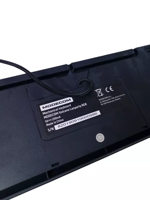 KLAWIATURA MECHANICZNA PODŚWIETLANA RGB - MODECOM LANPARTY RGB PUDDING BLU