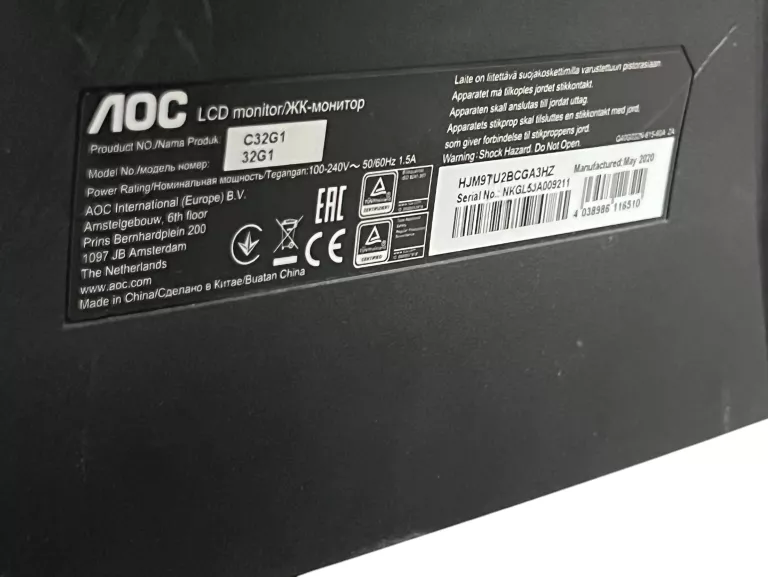 MONITOR AOC C32G1 CURVED
