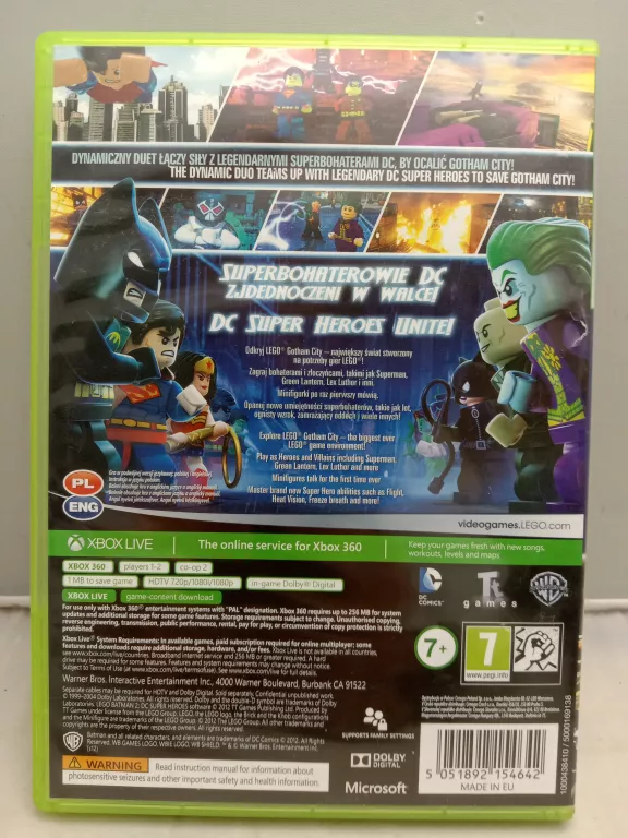 GRA NA XBOX 360 BATMAN 2 DC SUPER HEROES