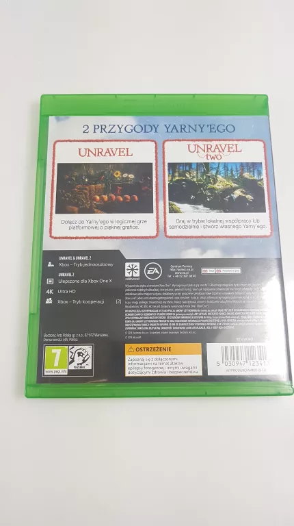 UNRAVEL 1 + UNRAVEL 2 TWO "YARNY BUNDLE" XBOX ONE / SERIES X