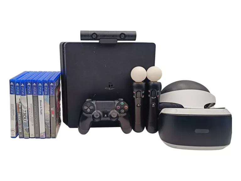KONSOLA SONY PLAYSTATION 4 SLIM CUH-2116A 500GB + GOOGLE SONY VR PS4