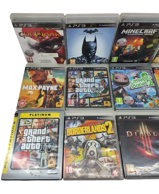 ZESTAW 15 GIER NA PS3 I PS4