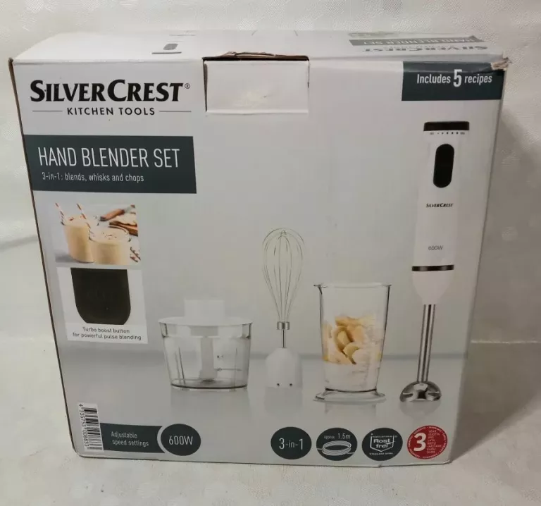 SILVERCREST BLENDER HAND BLENDER SET 3 IN 1 KOMPLET