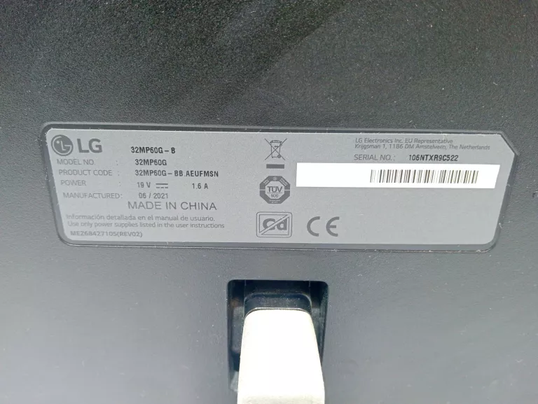 MONITOR LED LG 32MP60G-B 32 " 1920 X 1080 PX IPS / PLS