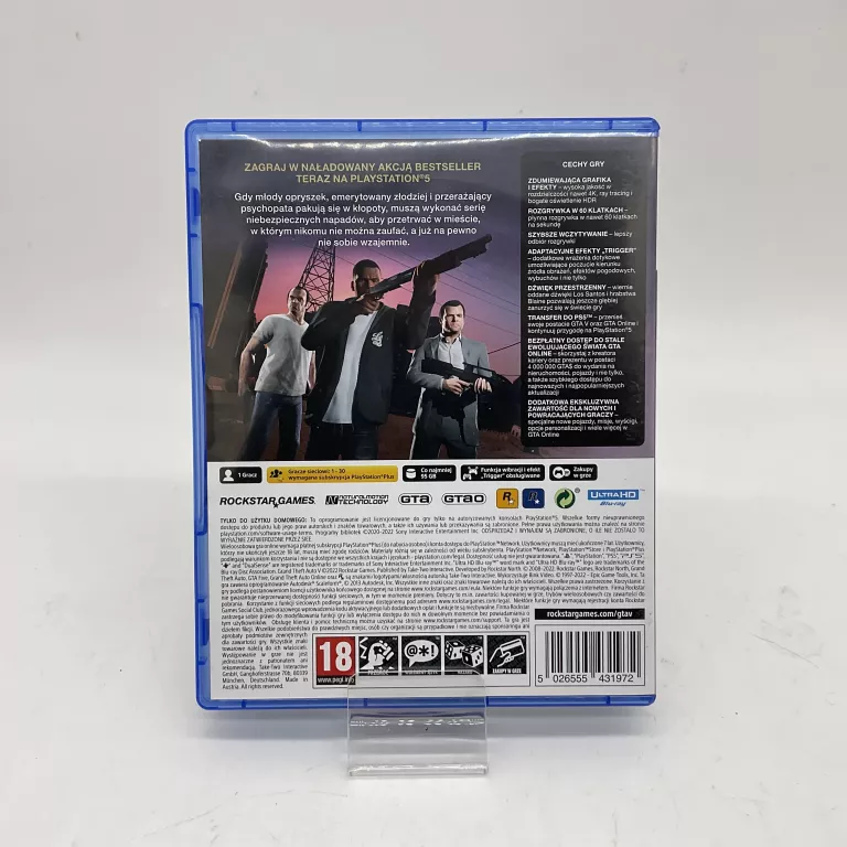GRA GTA5 PS5 GRAND THEFT AUTO 5 PLAYSTATION 5