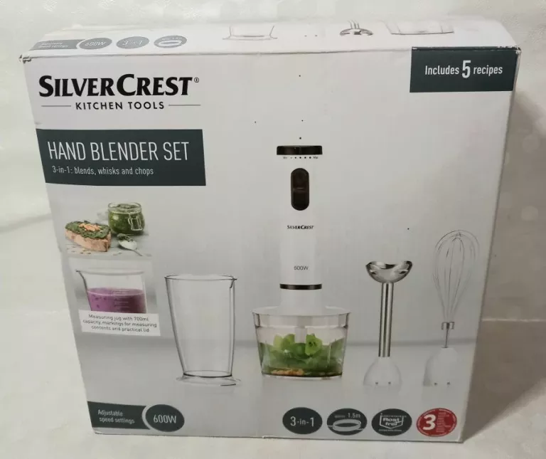 SILVERCREST BLENDER HAND BLENDER SET 3 IN 1 KOMPLET