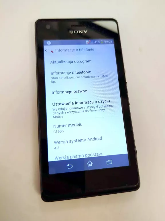 TELEFON SONY XPERIA C1905