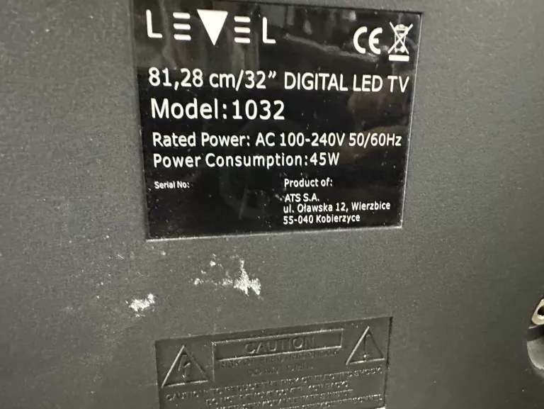 TELEWIZOR TV LEVEL 1032