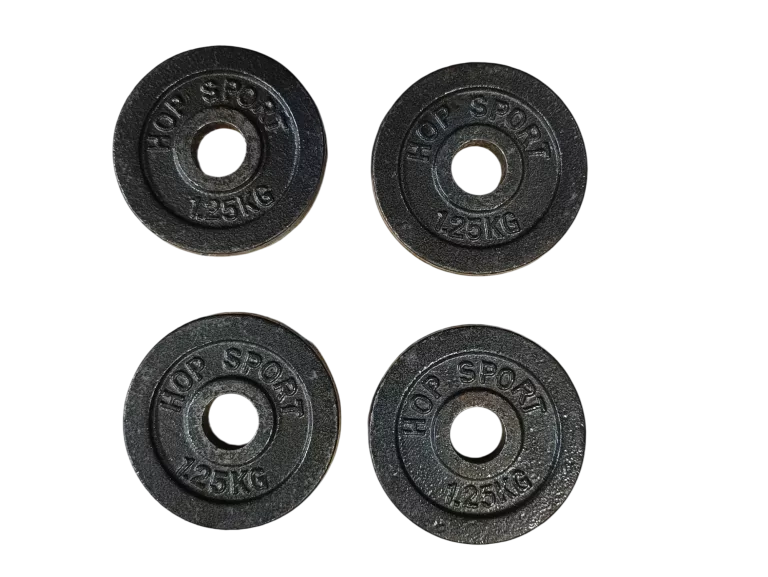 HANTLE ŻELIWNE HOP SPORT 4X1.25KG + 4X2.5KG + 4X5KG + 3X GRYF