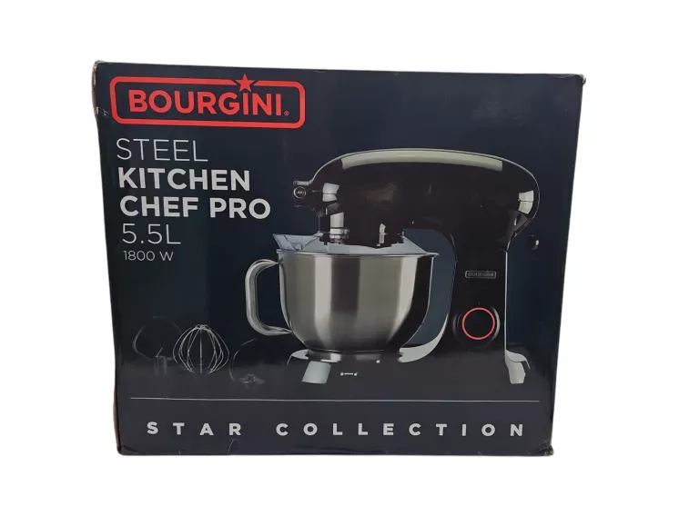 ROBOT KUCHENNY BOURGINI STEEL KITCHEN CHEF PRO KEUKENMACHINE