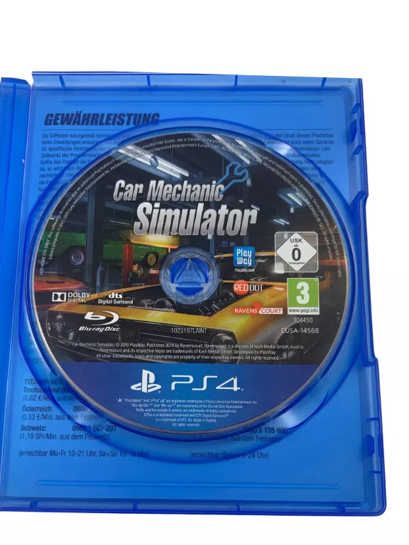 GRA NA PS4 SYMULATOR WARSZTATU WERSJA NIEMIECKA