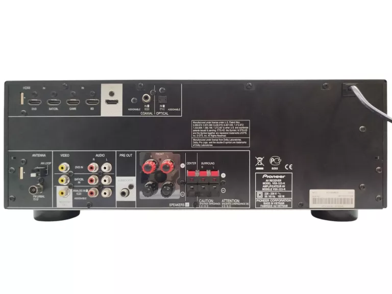 KINO DOMOWE PIONEER VSX-323 HDMI + S-ESR2-LR 150W + S-ESR2CR 120W