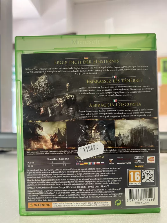DARK SOULS 3 MICROSOFT XBOX ONE