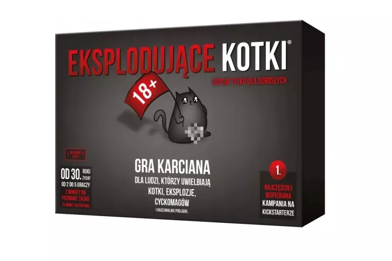 EKSPLODUJĄCE KOTKI WERSJA 18+ GRA KARCIANA WERSJA DLA DOROSŁYCH IDEALNA