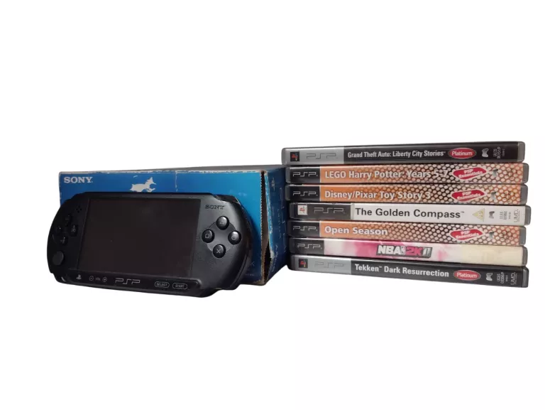 KONSOLA SONY PSP E-10004 STREET CB + ZESTAW GIER