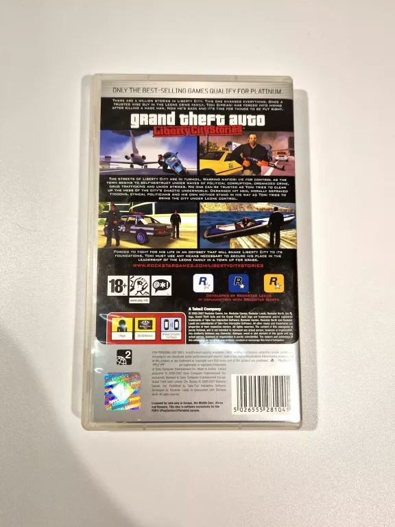 GRA NA PSP GRAND THEFT AUTO LIBERTY CITY STORIES