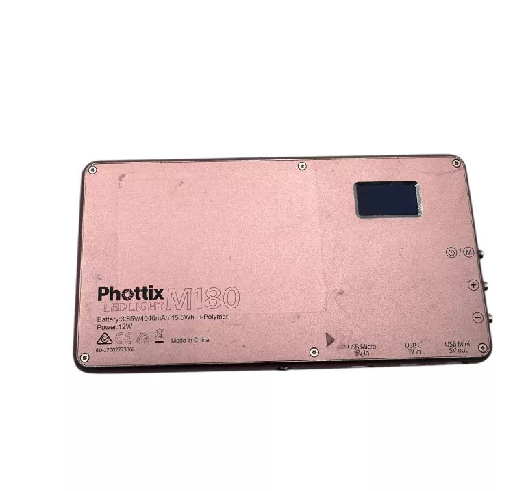 LAMPA LED PHOTTIX M180 - ZŁOTO-RÓŻOWA