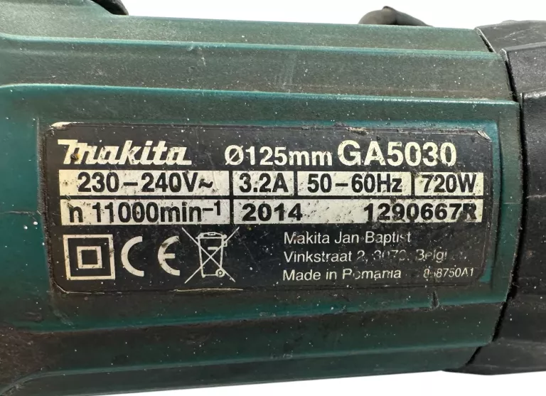 SZLIFIERKA KĄTOWA MAKITA GA5030!