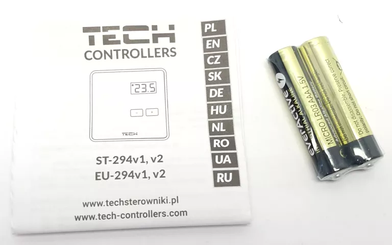 [2SZT] STEROWNIK REGULATOR TERMOSTAT POKOJOWY PRZEWODOWY TECH ST-294 V1