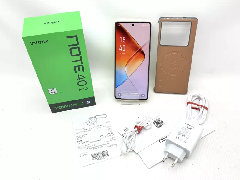 TELEFON INFINIX NOTE 40 PRO KOMPLET D/S 256/12GB + DZ 01.04.25 MEDIA EXPER