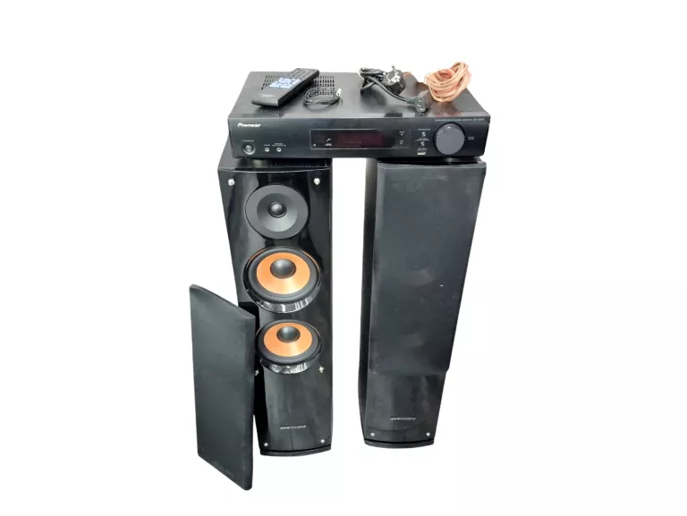 AMPLITUNER PIONEER VSX-S500, 2 KOLUMNY PODŁOGOWE PURE ACOUSTICS NOVA 6F