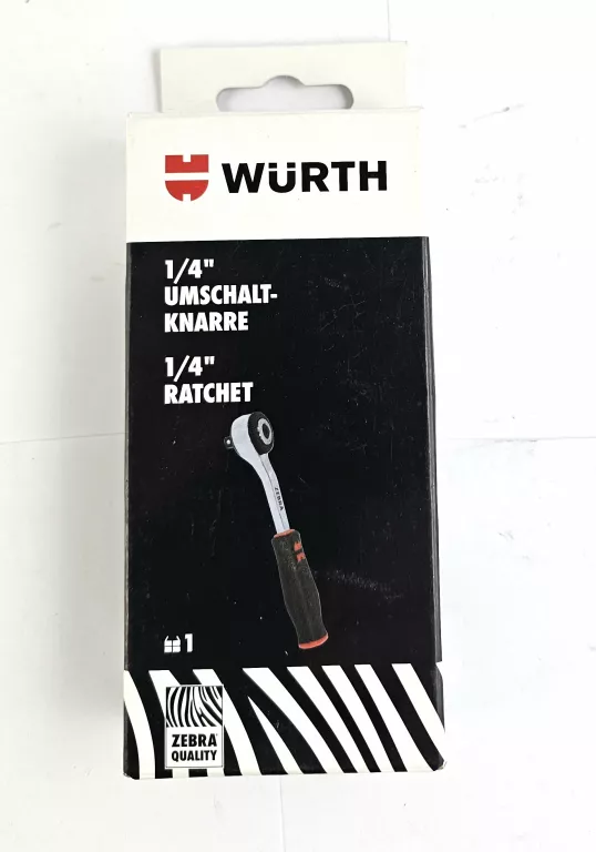 WURTH POKRĘTŁO Z GRZECHOTKĄ ZEBRA 1/4"