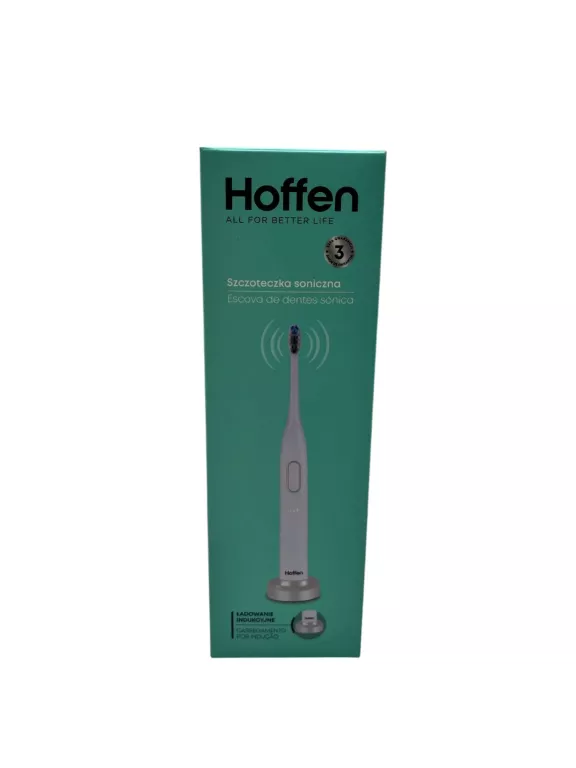 SZCZOTECZKA SONICZNA ELEKTRYCZNA HOFFEN BIAŁA DO MYCIA ZĘBÓW