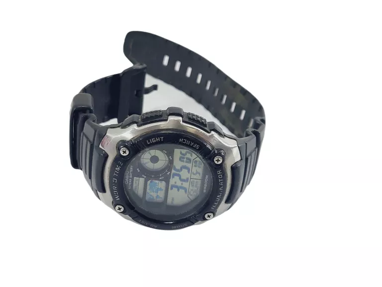 ZEGAREK MĘSKI NARĘCZNY CASIO AE 2100W WR200M CZARNY SPORTOWY