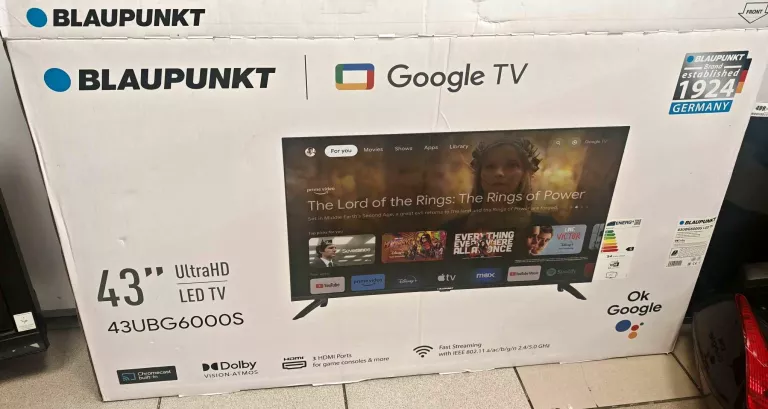 TELEWIZOR BLAUPUNKT SMART TV 43UBG6000S 4K ULTRA HD 43" HDR LCD DOLBY ATOM