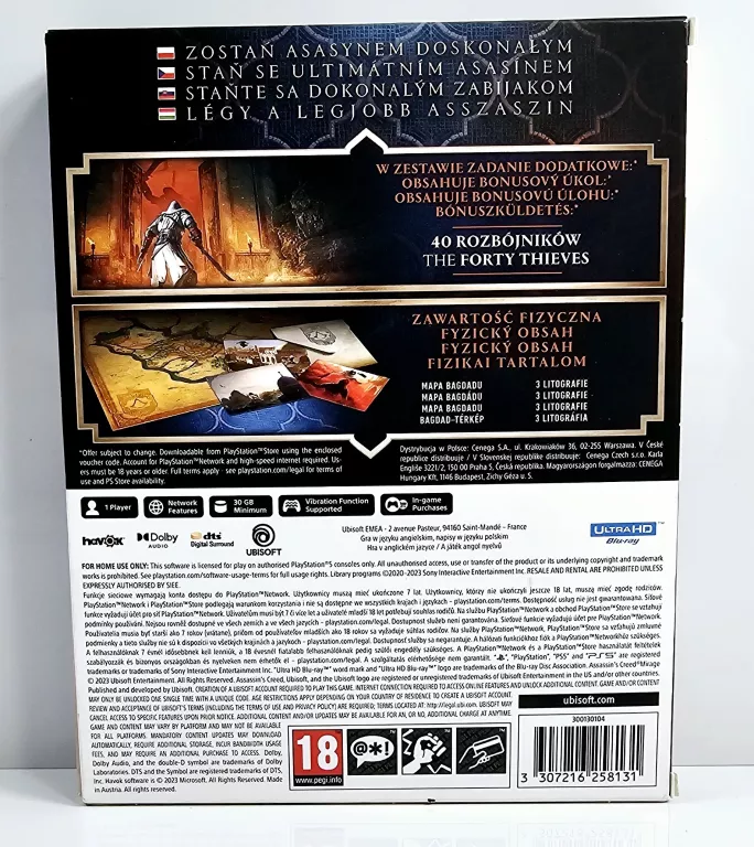 GRA PS5 ASSASIN CREED MIRAGE LAUNCH EDITION