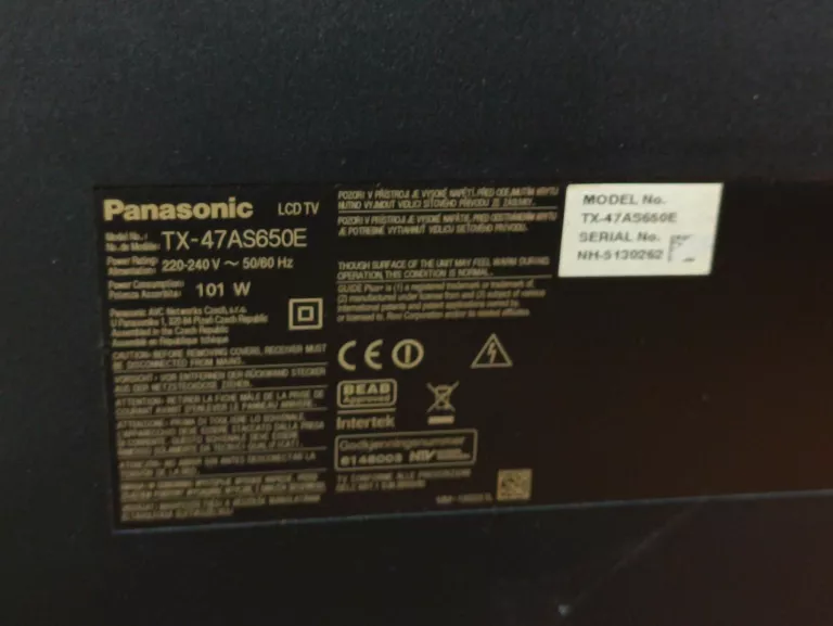 TELEWIZOR PANASONIC TX 47AS650E FULL HD SMART 3D