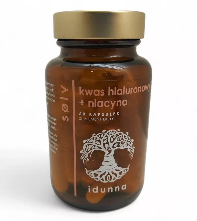 SUPLEMENT DIETY IDUNNA SOLV KWAS HIALURONOWY + NIACYNA KAPSUŁKI 60 SZT