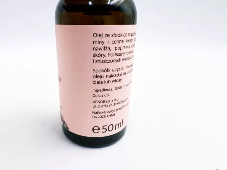 LOVE YOUR BODY OLEJ ZE SŁODKICH MIGDAŁÓW 100 % 50 ML