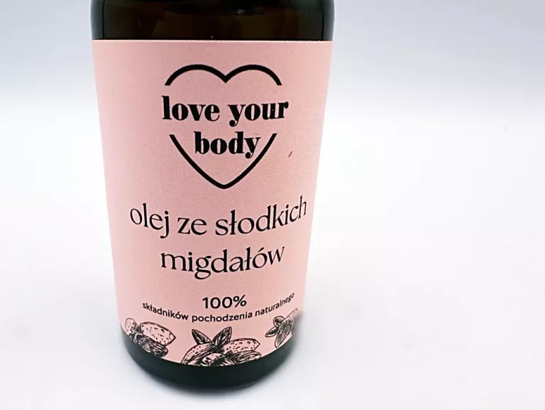 LOVE YOUR BODY OLEJ ZE SŁODKICH MIGDAŁÓW 100 % 50 ML