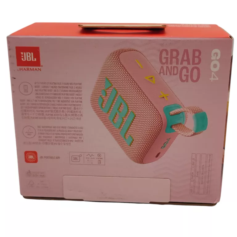 GŁOŚNIK PRZENOŚNY JBL GO 4 RÓŻOWY