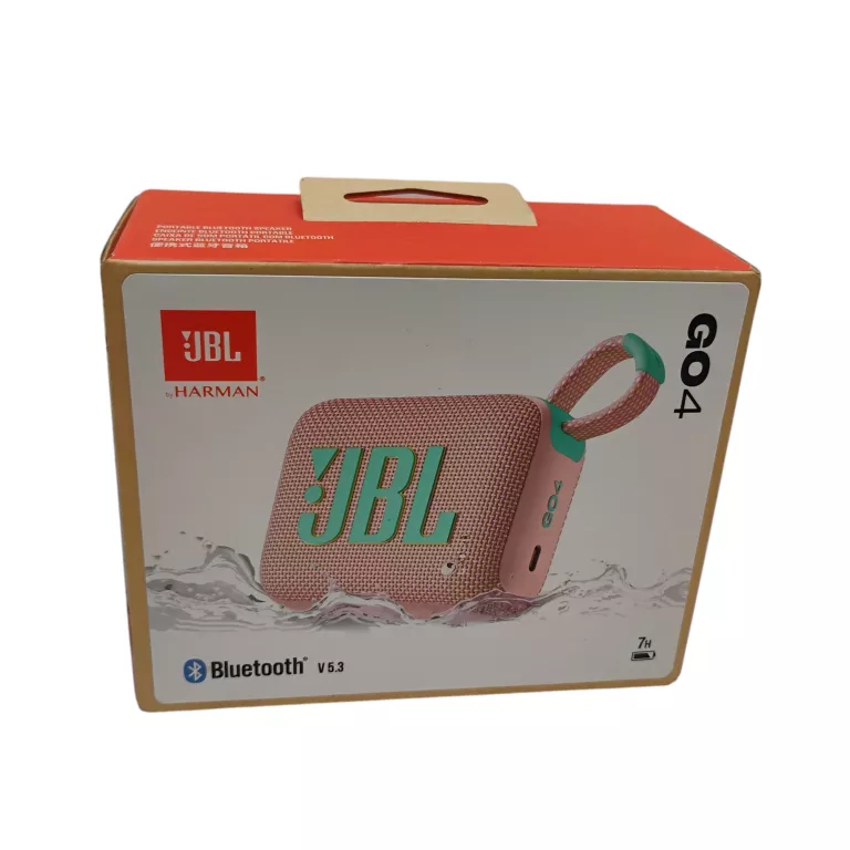GŁOŚNIK PRZENOŚNY JBL GO 4 RÓŻOWY