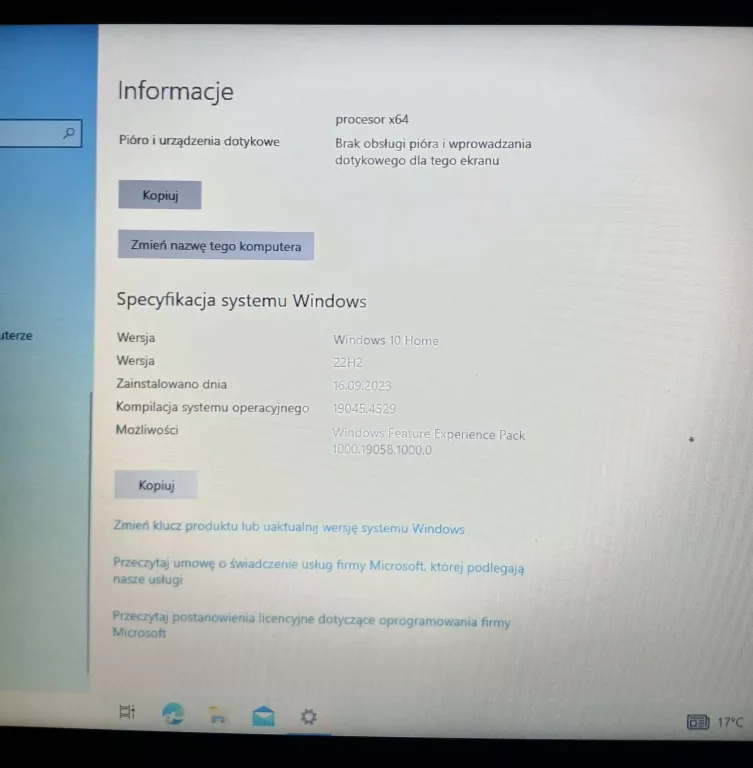 LAPTOP LENOVO B50-45 4/AMD A6-6310/W10HOME