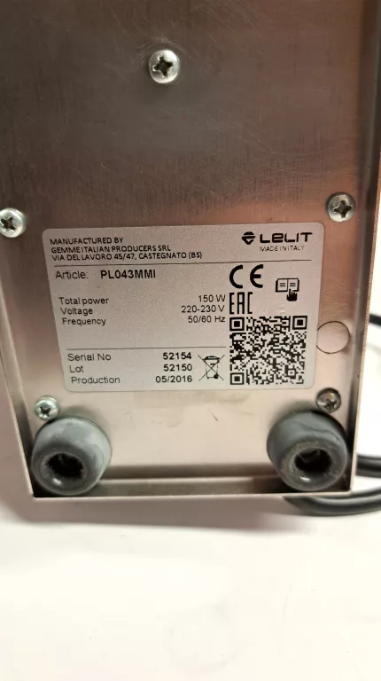EKSPRES DO KAWY LELIT GRACE PL81T +MŁYNEK LELIT +LELIT TAMPER +PORTAFILTER