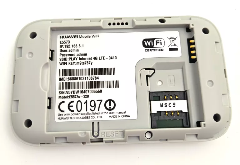 ROUTER MOBILNY HUAWEI E5573 KOMPLET