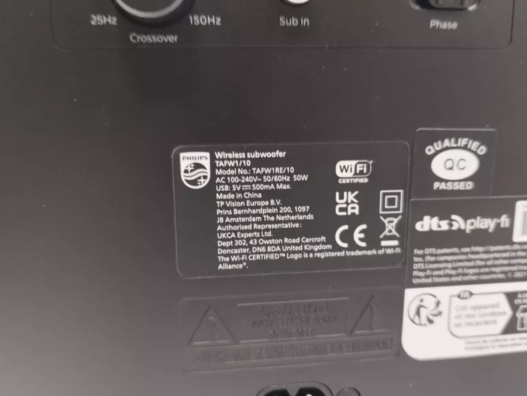 SUBOWOOFER AKTYWNY PHILIPS FIDELIO TAFW1/10 210W RMS GW. 2027R.!