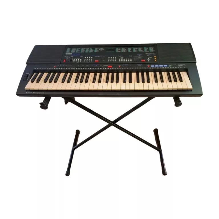 KEYBOARD YAMAHA PSR 500 ZE STATYWEM + ZASILACZ STAN BDB