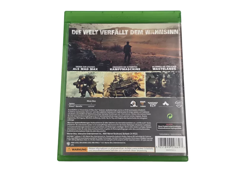 MAD MAX GRA XBOX ONE (KOMPATYBILNA Z XBOX SERIES X)