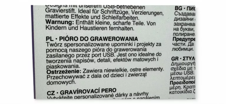 DŁUGOPIS PIÓRO DO GRAWEROWANIA GRAWERKA DO METALU CERAMIKI SZKŁA 8 CZĘŚCI