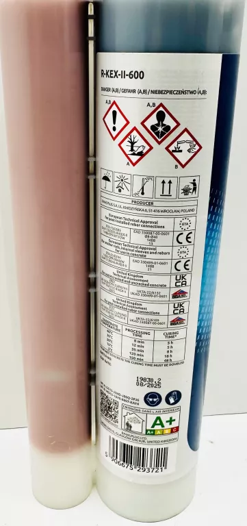 KOTWA WKLEJANA RAWLPLUG R-KEX II 600 ML