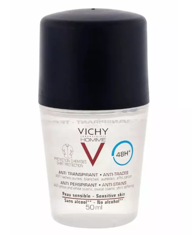 VICHY HOMME ANTYPERSPIRANT W KULCE DLA MĘŻCZYZN OCHRONA 72 H