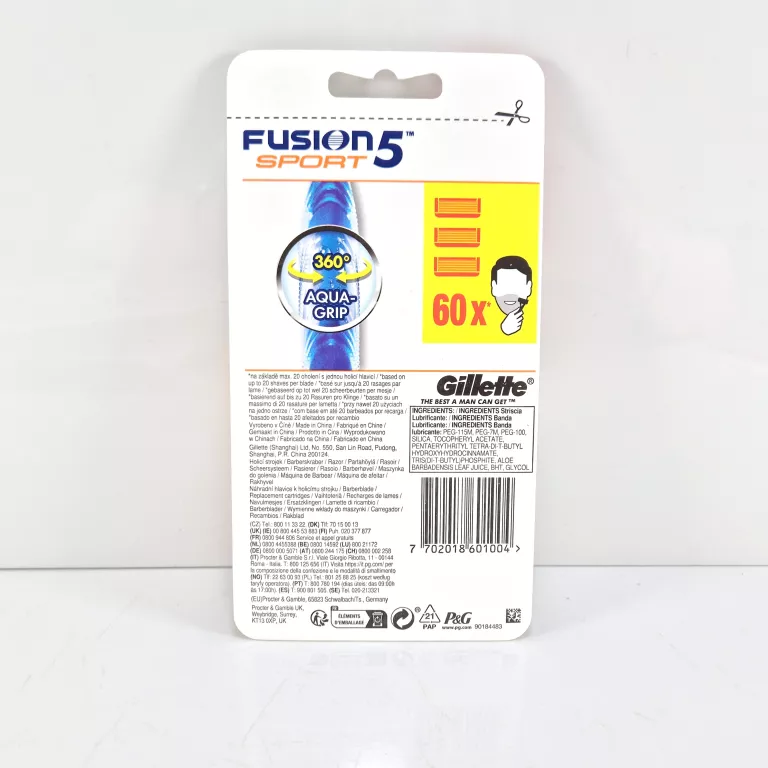 MASZYNKA DO GOLENIA GILLETTE FUSION 5 SPORT + 3 WKŁADY