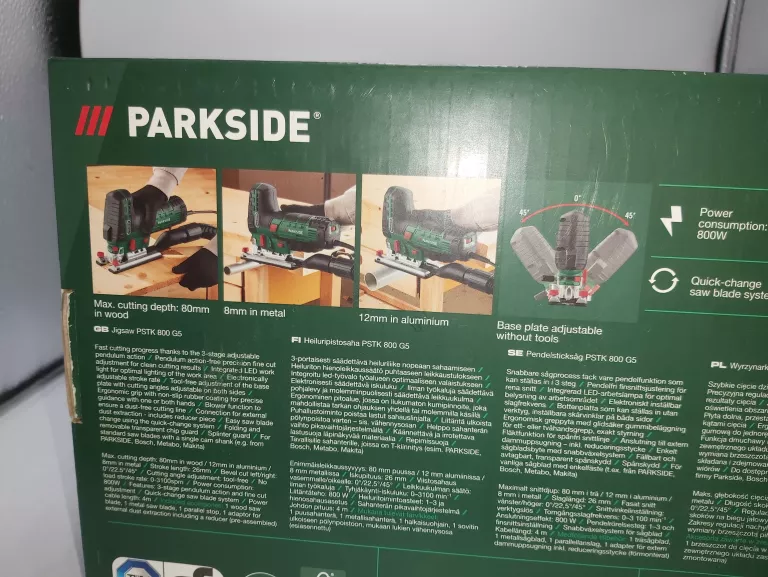 WYRZYNARKA 800W PARKSIDE PSTK 800 G5 KOMPLET