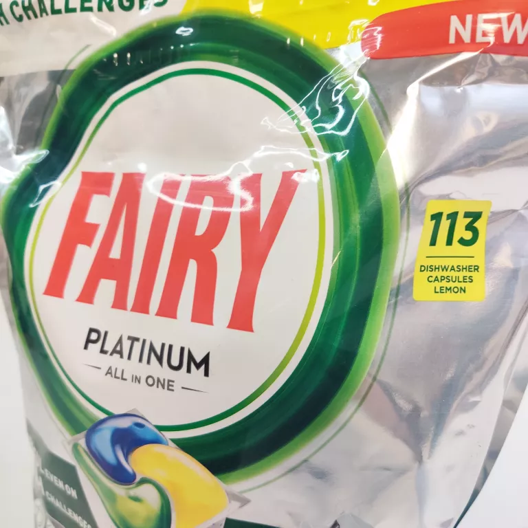 FAIRY PLATINUM YELLOW LEMON 113 SZT KAPSUŁKI TABLETKI DO ZMYWARKI