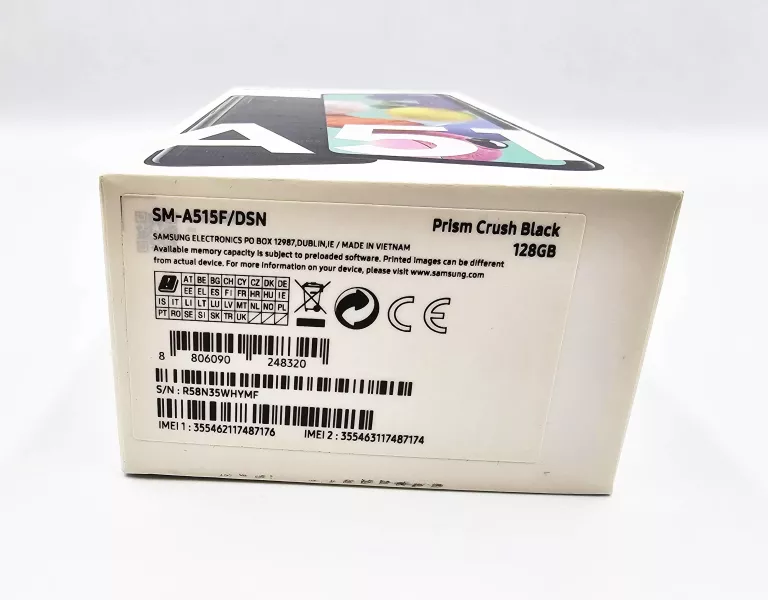 TELEFON SAMSUNG GALAXY A51 SM-A515F/DSN / SŁUCHAWKI / KABEL / PUDEŁKO